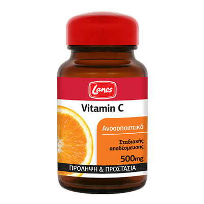 lanes 30Tabs VitaminC Orange 500mg