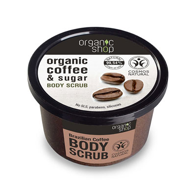 natura siberica organic shop body scrub brazilian coffee 250ml