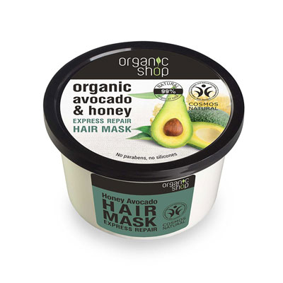 natura siberica organic shop express repair hair mask honey avocado 250ml