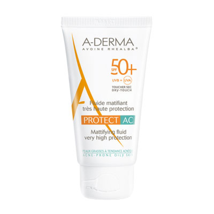 aderma protect ac mattifying fluid very high protection 50 plus 40ml