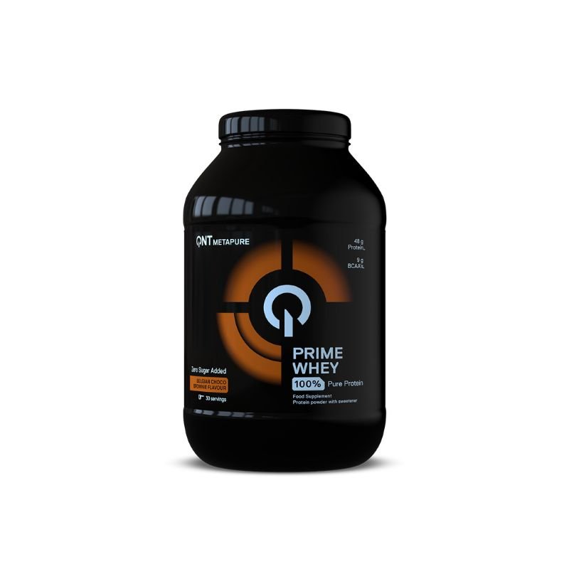 prime whey belgian chocolate brownie 908g qnt