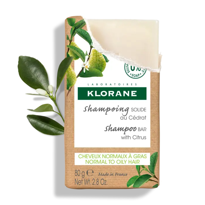klorane shampoo bar with citrus 80gr