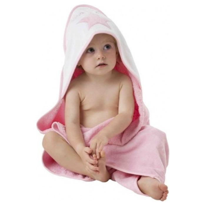 playgro hooded towel pink 1