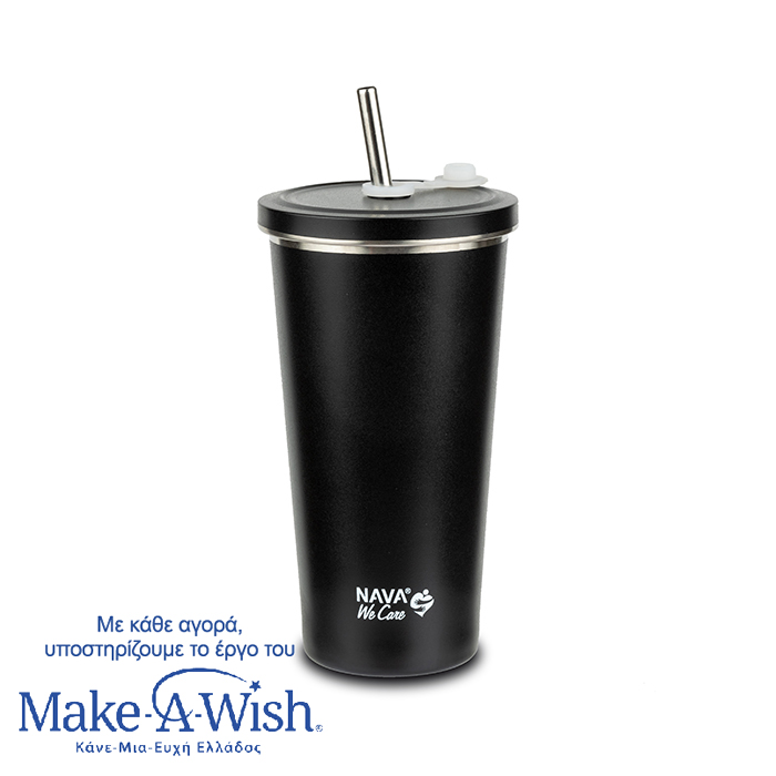 nava thermos potiri me kalamaki 520ml black